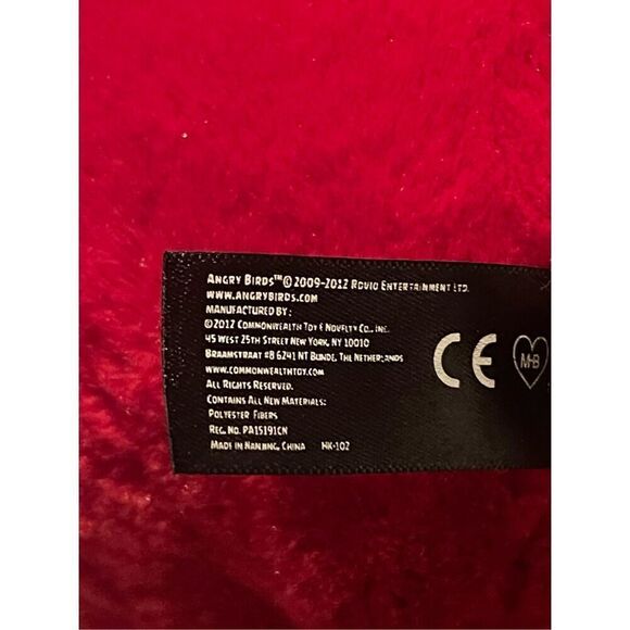 Angry Birds Red Girl Bird Deluxe Stuffed Plush Toy Doll Ball - Picture 7 of 16